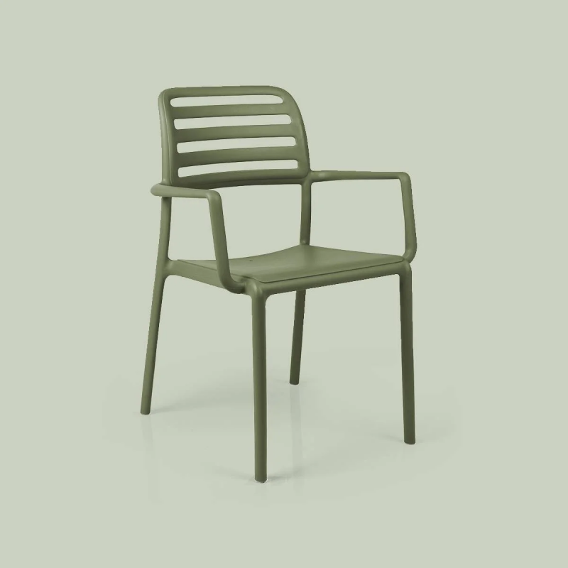 SET 2 POLTRONE COSTA IN POLIPROPILENE CON BRACCIOLI MADE IN ITALY