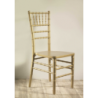 Sedia legno chiavari oro con cuscino oro cm40x40h43/92