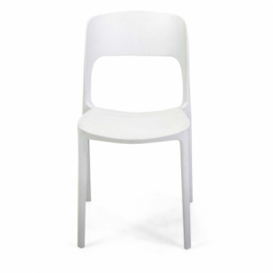 Zoom Sedia polipropilene Risto impilabile bianco cm 47x52h83