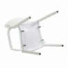 Poltrona polipropilene Alezio bianca cm54,5x53h84