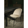 Set di 4 Sedie Sammi crema struttura nero cm50x57h47/77,5