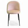 Set di 4 Sedie Sammi crema struttura nero cm50x57h47/77,5