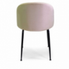 Set di 4 Sedie Sammi crema struttura nero cm50x57h47/77,5