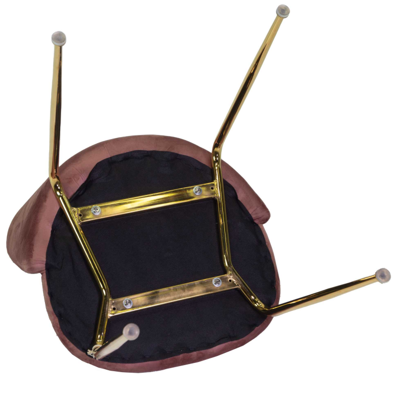 Set di 4 Sedie velluto Sammi verde struttura nero cm50x57h47/77,5