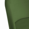 Set di 4 Sedie velluto Sammi verde struttura nero cm50x57h47/77,5