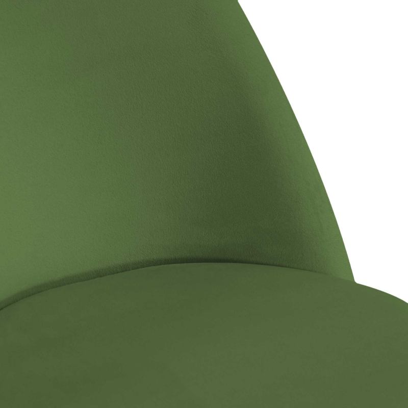 Set di 4 Sedie velluto Sammi verde struttura nero cm50x57h47/77,5