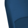 Set di 4 Sedie velluto Sammi blu struttura oro cm50x57h47/77,5