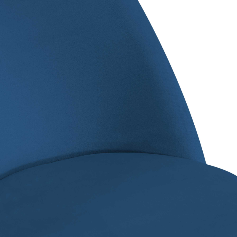 Set di 4 Sedie velluto Sammi blu struttura oro cm50x57h47/77,5