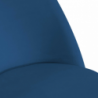 Set di 4 Sedie velluto Sammi blu struttura oro cm50x57h47/77,5