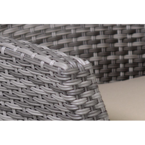 Zoom Salotto amalia polyrattan grigio con cuscini 4 pezzi smontato