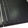 Tavolo alluminio cleveland antracite allungabile rettangolare cm180/240x100h75