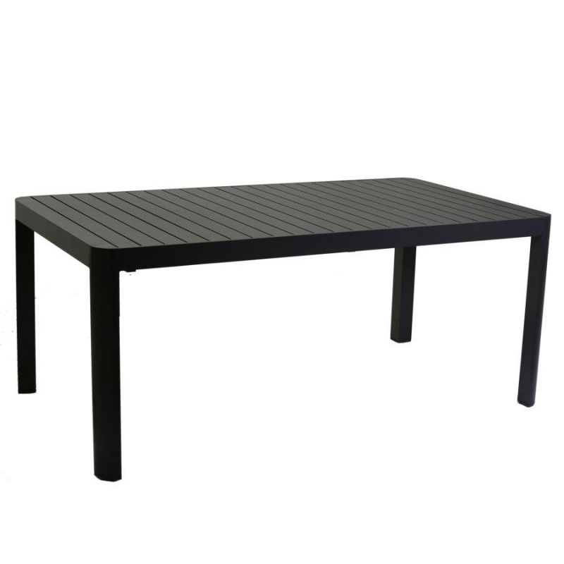 Tavolo alluminio cleveland antracite allungabile rettangolare cm180/240x100h75