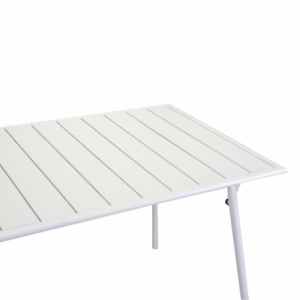 Tavolo metallo Rovigo bianco rettangolarepieghevole cm140x80h74