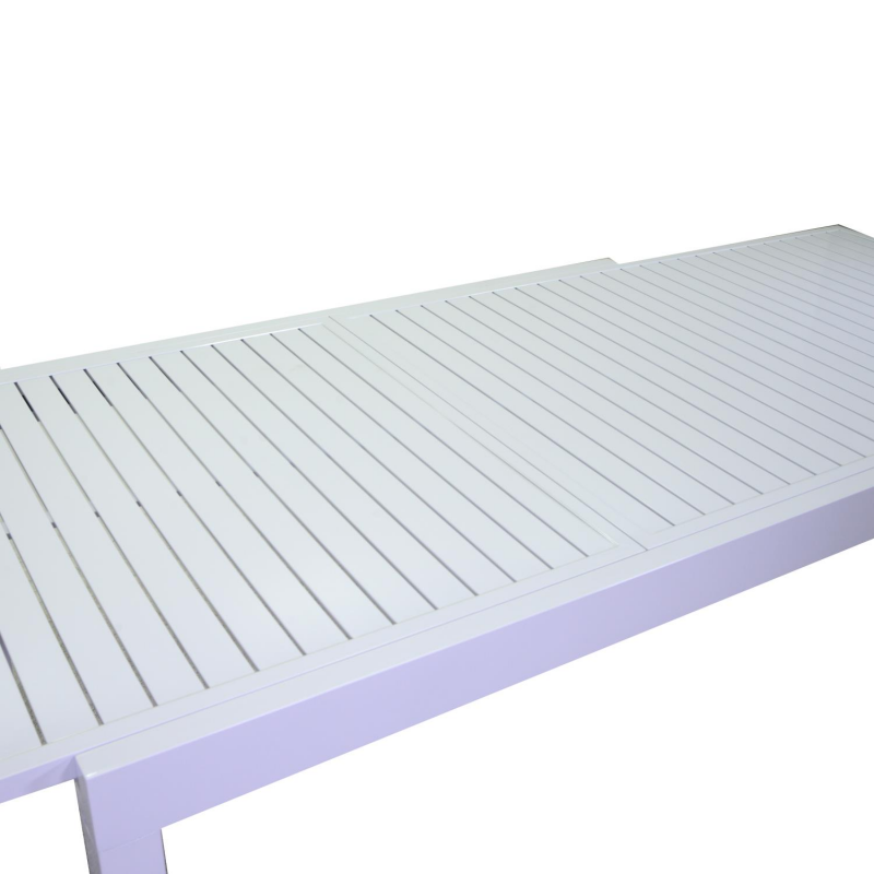Tavolo cleveland allungabile bianco opaco rettangolare cm135/270x90h75