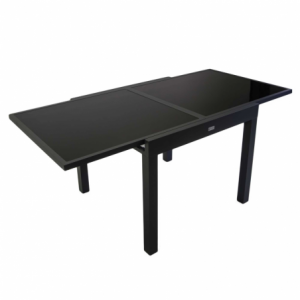 Zoom Tavolo alluminio boise allungabile antracite quadro cm 90/180x90h75