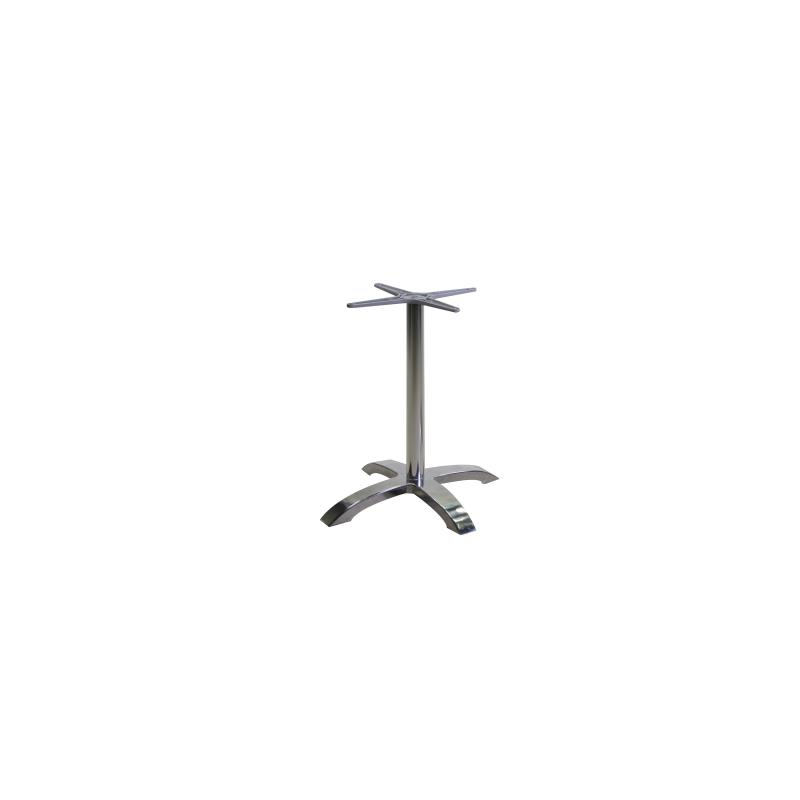 Base tavolo alluminio colore inox cm52x52h72