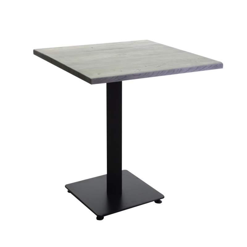 Top tavolo resina per esterno grigio quadro cm56x56x3