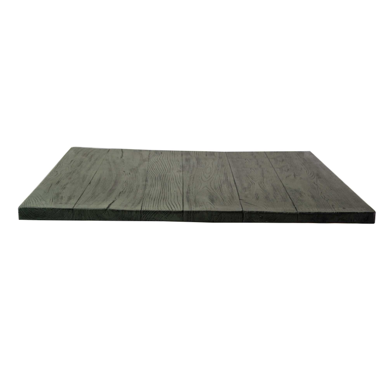 Top tavolo resina per esterno grigio quadro cm80x80x3