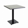 Top tavolo resina per esterno grigio quadro cm80x80x3