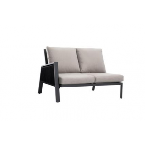 Zoom Salotto alluminio Riverdale angolare smontato antracite