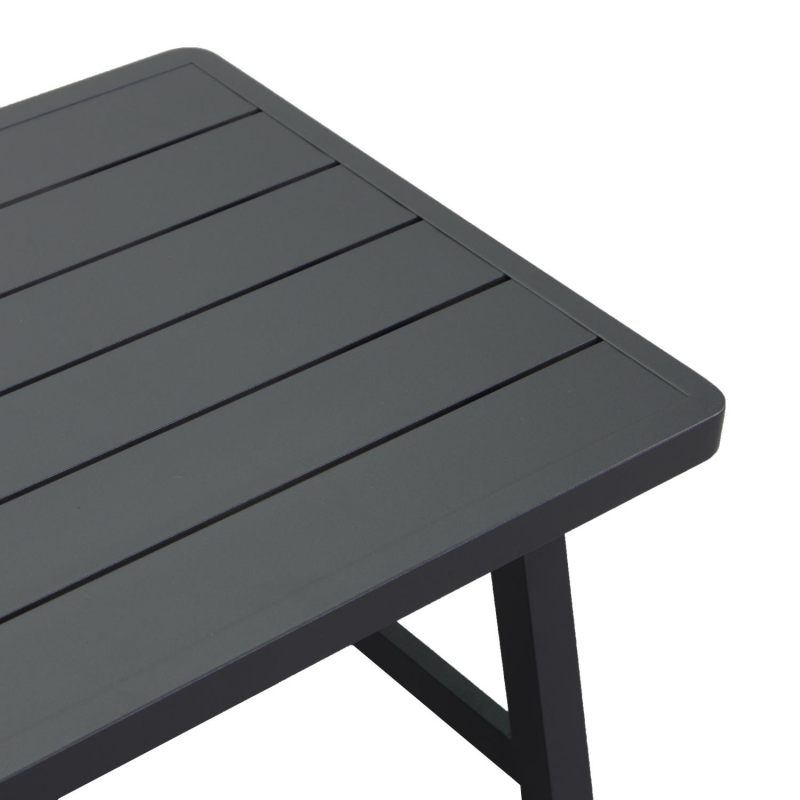 Salotto alluminio Riverdale angolare smontato antracite