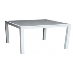 Zoom Tavolo alluminio sullivan bianco quadro cm 70x70h75