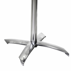 Base tavolo alluminio grigio ribaltabile cm42x52h72