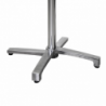 Base tavolo alluminio grigio ribaltabile cm52x52h72