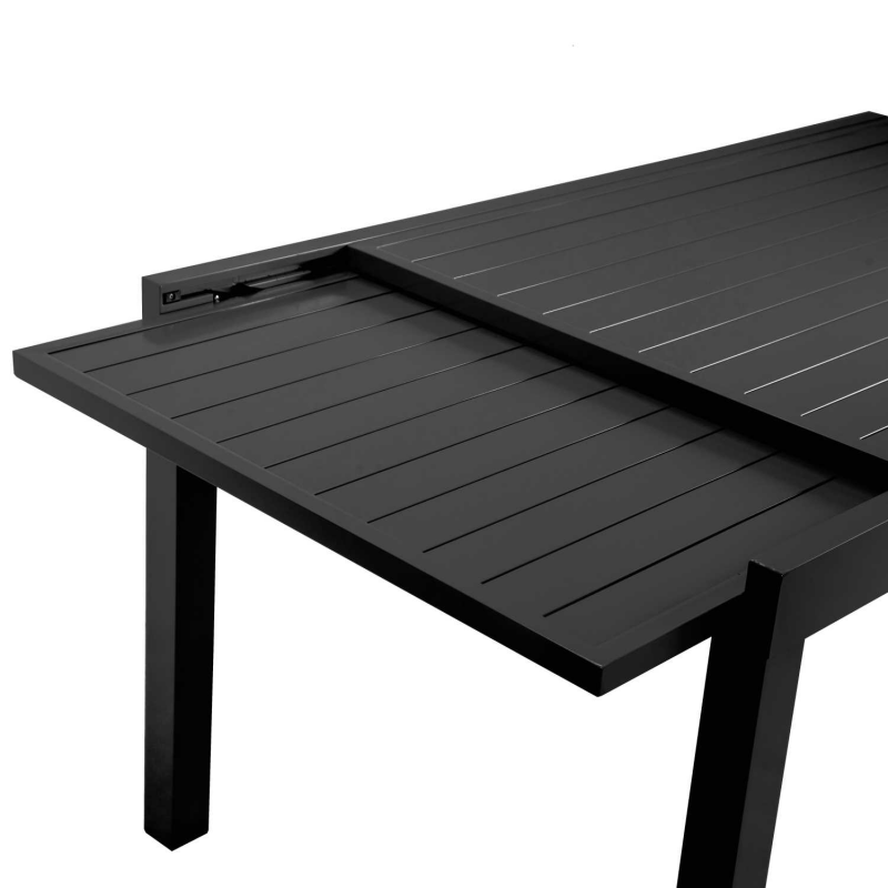 Tavolo alluminio sullivan antracite cm150/210x90h73