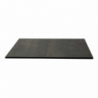 Top tavolo hpl effetto legno nero quadro cm69x69x1