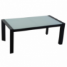 Salotto alluminio Miller 2 posti antracite con cuscini grigio chiaro 6 pezzi