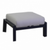 Salotto alluminio Miller 2 posti antracite con cuscini grigio chiaro 6 pezzi