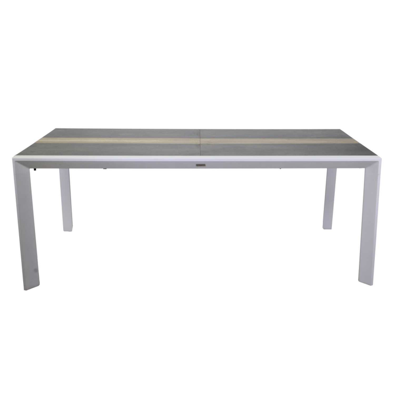 Tavolo alluminio allungabile Riverside bianco hpl cm200/300,5x104h76