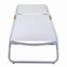 Lettino alluminio Medford bianco cm206x68h32/102