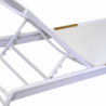 Lettino alluminio Medford bianco cm206x68h32/102