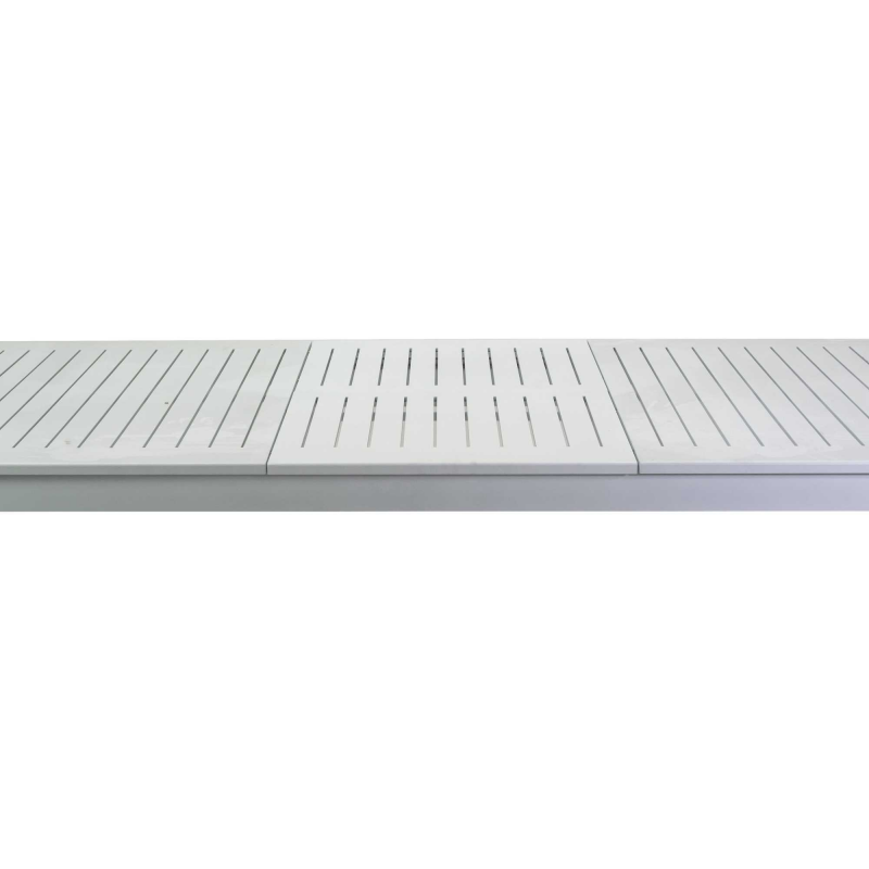 Tavolo alluminio Monterey allungabile bianco cm220/280x100h75