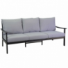 Salotto alluminio Shelton 3 posti antracite
