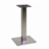 Base tavolo acciaio colore inox quadro cm40x40h72