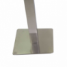 Base tavolo acciaio colore inox quadro cm40x40h72