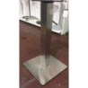 Base tavolo acciaio colore inox quadro cm40x40h72