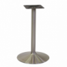 Base tavolo acciaio colore inox tondo cm ø45h72 Verniciatura A Polvere