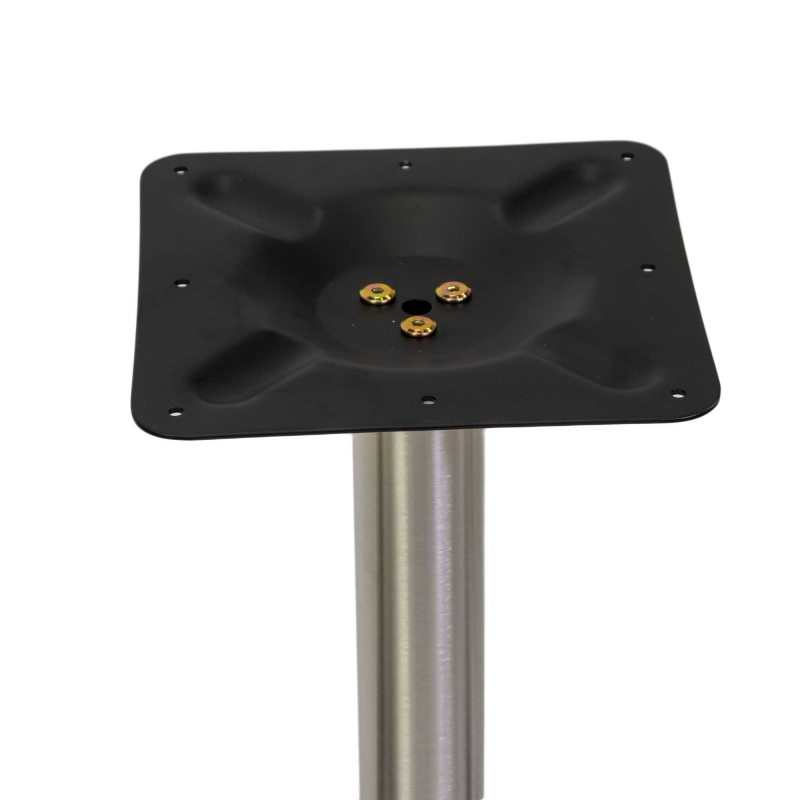 Base tavolo acciaio colore inox tondo cm ø45h72 Verniciatura A Polvere