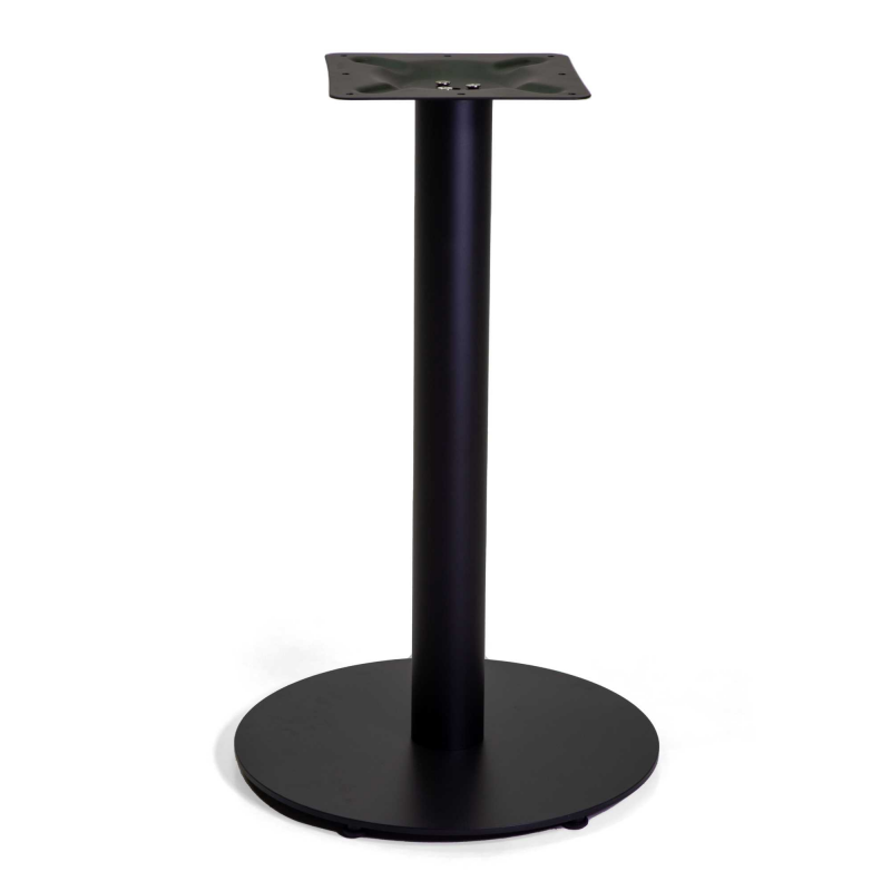 Base tavolo acciaio nero tondo cm ø45h72