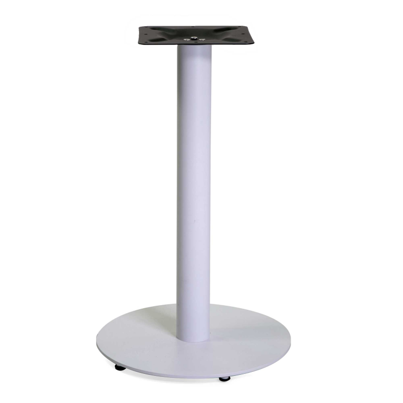Base tavolo acciaio bianco tondo cm ø45h72