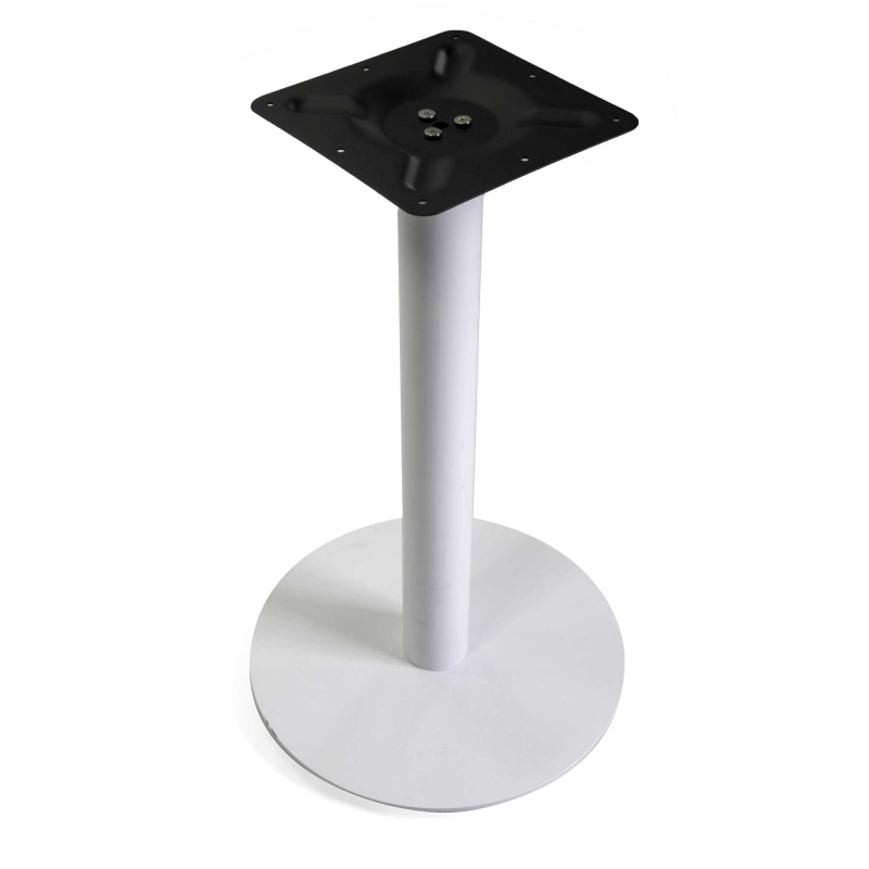 Base tavolo acciaio bianco tondo cm ø45h72