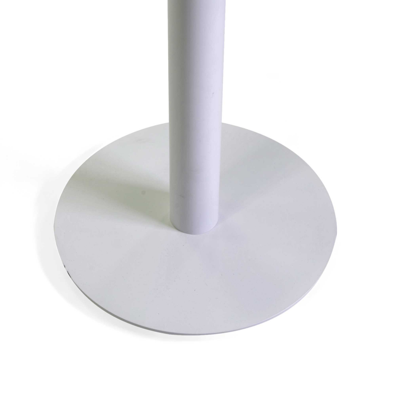 Base tavolo acciaio bianco tondo cm ø45h72