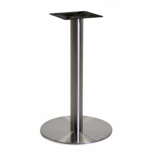 Base tavolo acciaio colore inox tondo cm ø45h72