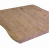 Solo top tavolo legno Canberra naturale quadro cm 80x80x4