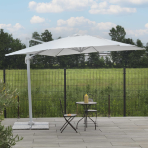 Zoom Ombrellone alluminio new michigan 3x3h2,65m senza mantovana bianco