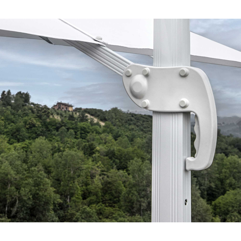 Ombrellone alluminio new michigan 2x3h2,55m senza mantovana bianco